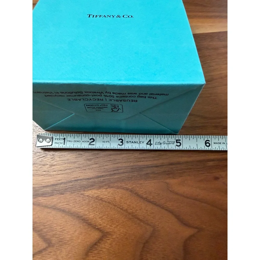 Tiffany & Co Empty Jewelry Box Bag Ribbon Blue Packaging Set Luxury *No Jewelry